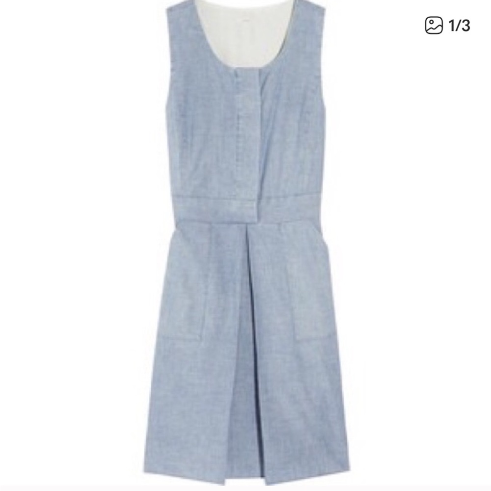 J. Crew chambray Cotton sundress 10
